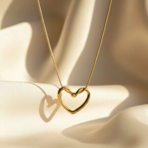 gold open heart slider